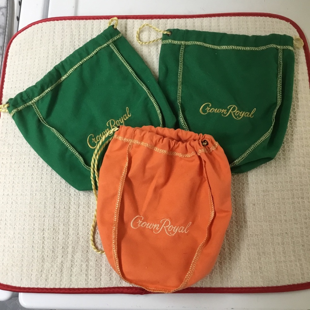 Three Crown Royal Bags